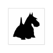 Tampons Encreurs Silhouette en terrier écossais/vue frontale (Impression)