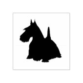 Tampons Encreurs Silhouette en terrier écossais/vue frontale (Impression)