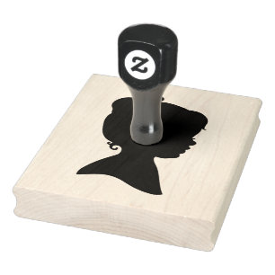 Tampons Encreurs Silhouette petite fille, Timbre en caoutchouc de 4