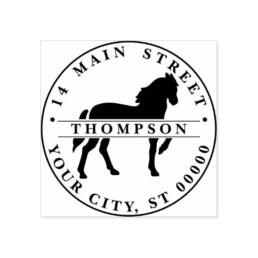 Tampons Encreurs Silhouette pied cheval vintage Dessin #3 (Impression)