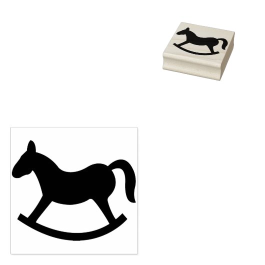 Tampons Encreurs silhouette rocking cheval timbre d'art (Tamponné)