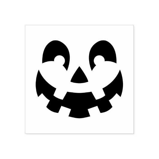 Tampons Encreurs Silhouette simple Citrouille sculpté Halloween (Impression)