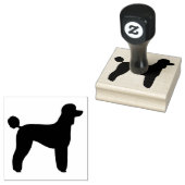 Tampons Encreurs Silhouette standard de race de chien de caniche (Tamponné)