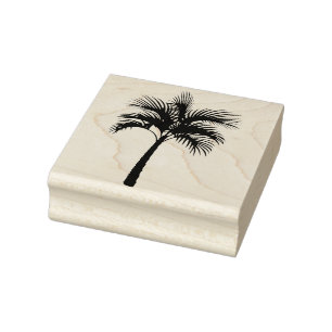 Tampons Encreurs Silhouette Tropical Palm Tree
