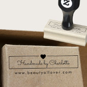 Tampons Encreurs Simpel, écriture manuscrite, "Fabriqué à la main p