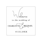 Tampons Encreurs Simpel, minimal, écriture manuscrite "Bienvenue" (Impression)