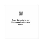 Tampons Encreurs Simple analyse de code Q R modèle d'événement méti (Impression)