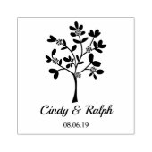 Tampons Encreurs Simple and Elegant Tree with Roses and Leaves (Impression)