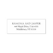 Tampons Encreurs Simple Bold Modern Mariage Adresse de retour (Impression)