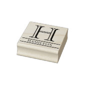 Tampons Encreurs Simple Bold unique Nom initial du monogramme #4S (Tampon)