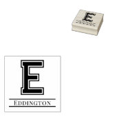 Tampons Encreurs Simple Bold unique Nom initial du monogramme #5 (Tamponné)