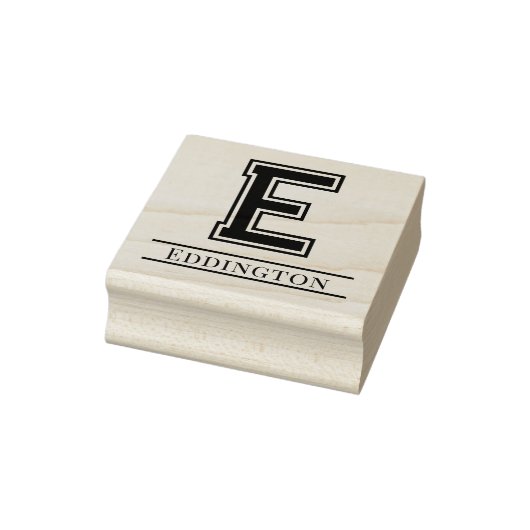 Tampons Encreurs Simple Bold unique Nom initial du monogramme #5 (Tampon)