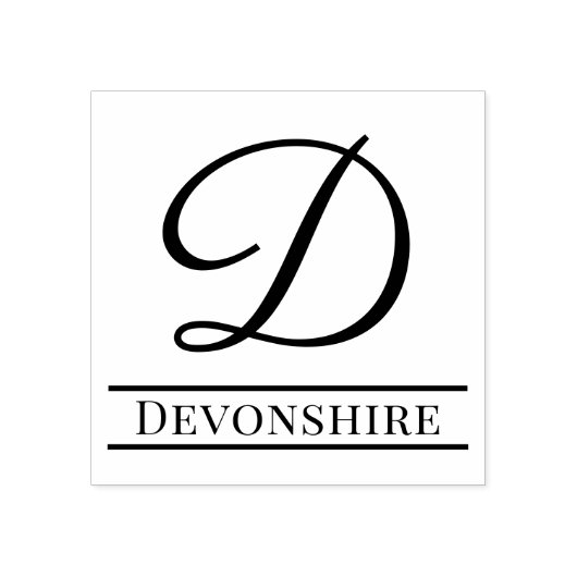 Tampons Encreurs Simple Bold unique Nom initial du monogramme #8 (Impression)