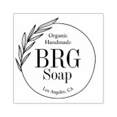 Tampons Encreurs Simple Botanographie Monogramme Bio Soap Fabriqué  (Impression)