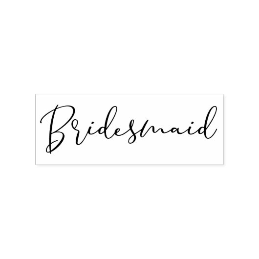 Tampons Encreurs Simple Bridesmaid Quote Tipography Script (Impression)