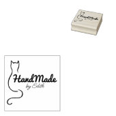 Tampons Encreurs Simple chat fait main (Tamponné)