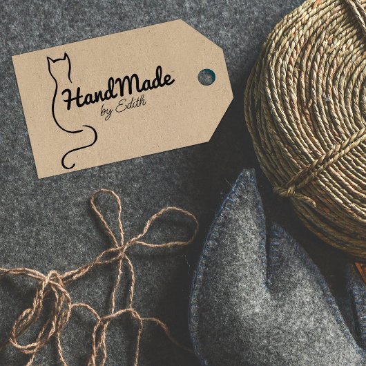 Tampons Encreurs Simple chat fait main