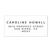 Tampons Encreurs Simple classique moderne adresse de retour minimal (Impression)