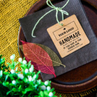 Simple Clean Vintage Look fait main votre logo