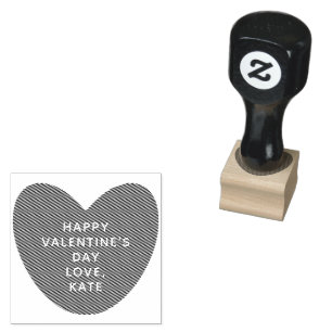 Tampons Encreurs Simple coeur mignon personnalisé Saint Valentin