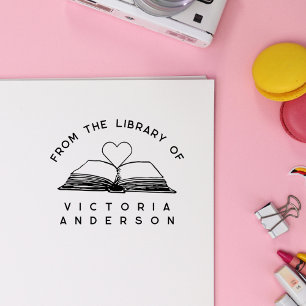 Tampons Encreurs Simple   De La Bibliothèque De   Ouvrir un livre