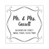 Tampons Encreurs Simple Défilement Nom de famille Adresse de retour (Impression)