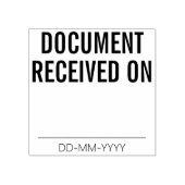 Tampons Encreurs Simple "DOCUMENT REÇU SUR" Timbre en caoutchouc (Impression)