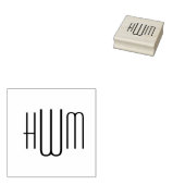 Tampons Encreurs Simple Élégant 3 Lettre initiale Monogramme #9HV (Tamponné)