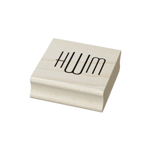 Tampons Encreurs Simple Élégant 3 Lettre initiale Monogramme #9HV (Tampon)