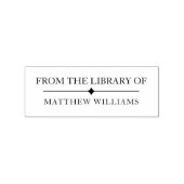 Tampons Encreurs Simple Élégant De La Bibliothèque De Nom Personnal (Impression)