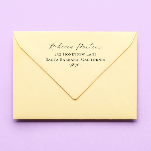 Tampons Encreurs Simple élégante calligraphie moderne Adresse de re