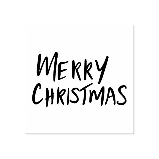 Tampons Encreurs Simple | Joyeux script Décontracté Noël (Impression)