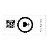 Tampons Encreurs Simple Logo 'Code QR' Texte Promotionnel d'Affaire (Impression)