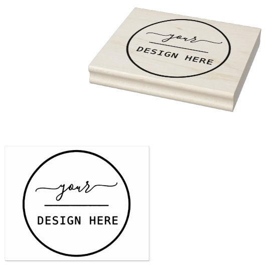 Tampons Encreurs Simple Logo Remplacement Grand Timbre en caoutchou (Tamponné)