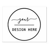 Tampons Encreurs Simple Logo Remplacement Grand Timbre en caoutchou (Impression)