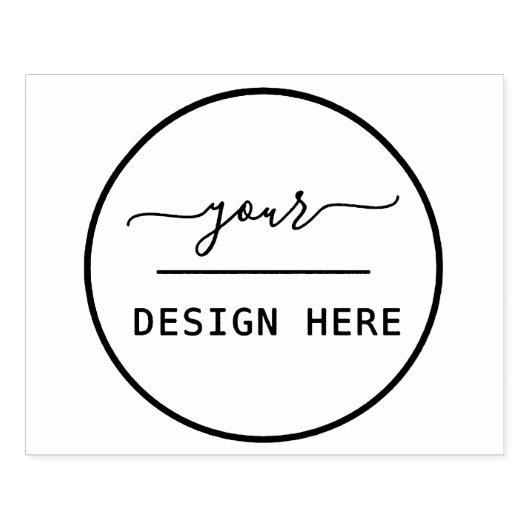 Tampons Encreurs Simple Logo Remplacement Grand Timbre en caoutchou (Impression)