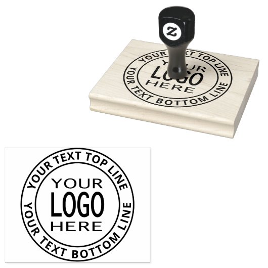 Tampons Encreurs Simple Logo Remplacement & Gras Texte Personnalisa (Tamponné)