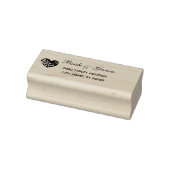 Tampons Encreurs Simple Mariage de coeur Adresse de retour Timbre e (Tampon)