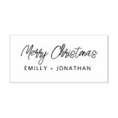 Tampons Encreurs Simple Modern Handwriting Mery Christmas Names (Impression)