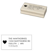 Tampons Encreurs Simple Modern Heart Return Address  (Tamponné)