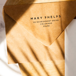 Tampons Encreurs Simple Modern Professional Business Return Adresse