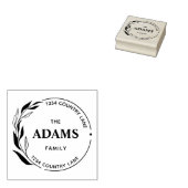 Tampons Encreurs Simple Moderne Calligraphie Adresse de retour (Tamponné)