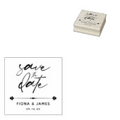 Tampons Encreurs Simple Moderne Écriture Save The Date (Tamponné)