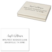 Tampons Encreurs Simple Moderne Élégante Adresse de retour d'affair (Tamponné)