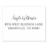 Tampons Encreurs Simple Moderne Élégante Adresse de retour d'affair (Impression)