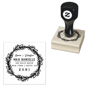 Tampons Encreurs Simple Moderne Professionnel Gras Courbe Botanique
