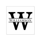 Tampons Encreurs Simple Monogramme de nom initial unique gras #1 (Impression)