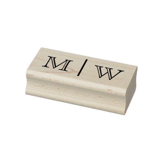 Tampons Encreurs Simple Monogramme Initiale VSO de Mariée Marié Mar (Tampon)
