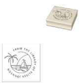 Tampons Encreurs Simple Palm Tree été personnalisé à partir du livr (Tamponné)