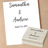 Tampons Encreurs Simple personnalisation des nouveaux mariés et dat